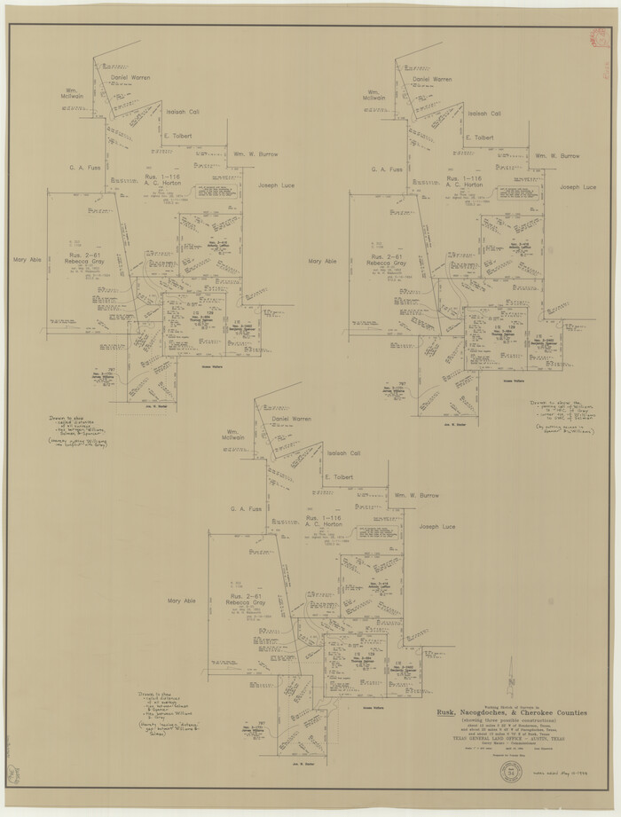 63671, Rusk County Working Sketch 34, General Map Collection