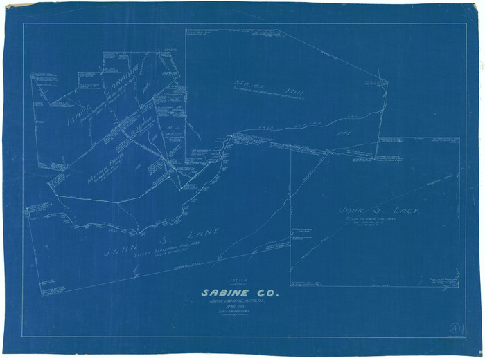 63675, Sabine County Working Sketch 4, General Map Collection