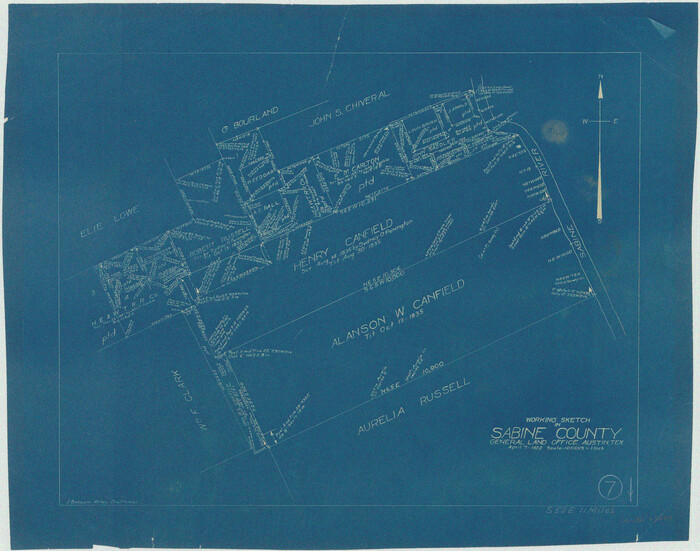 63678, Sabine County Working Sketch 7, General Map Collection