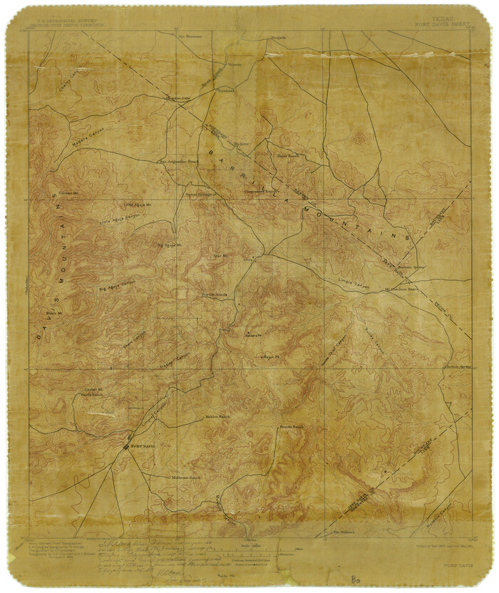 6368, Jeff Davis County Rolled Sketch 15, General Map Collection