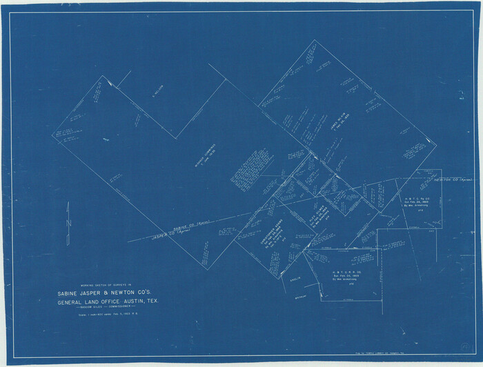63685, Sabine County Working Sketch 14, General Map Collection