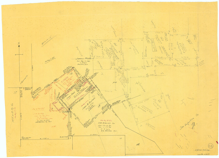 63699, San Augustine County Working Sketch 11b, General Map Collection