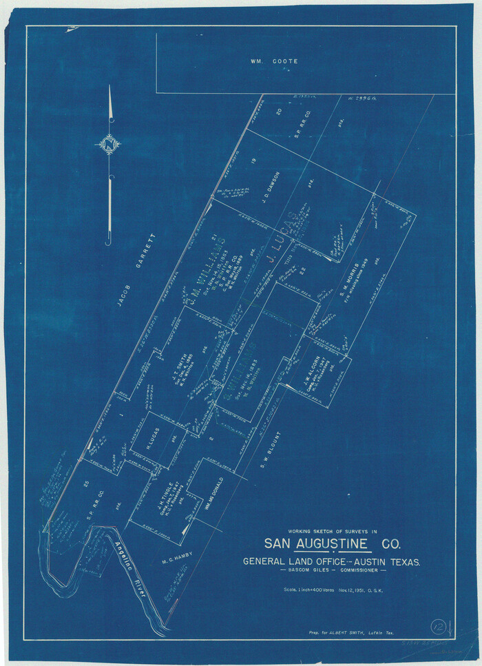 63700, San Augustine County Working Sketch 12, General Map Collection