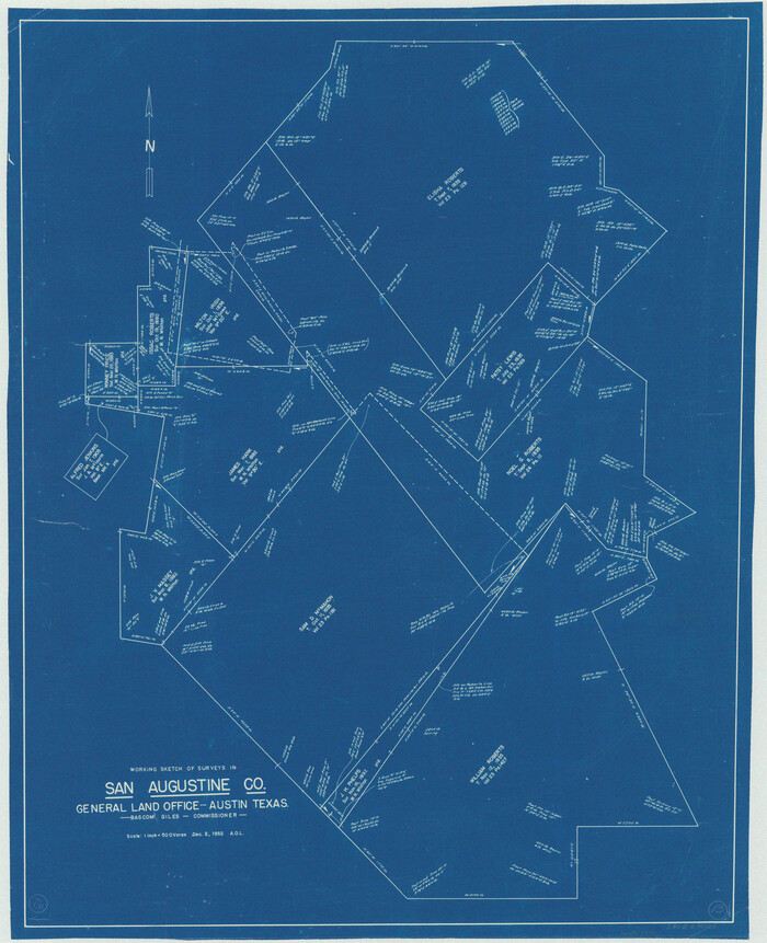 63701, San Augustine County Working Sketch 13, General Map Collection