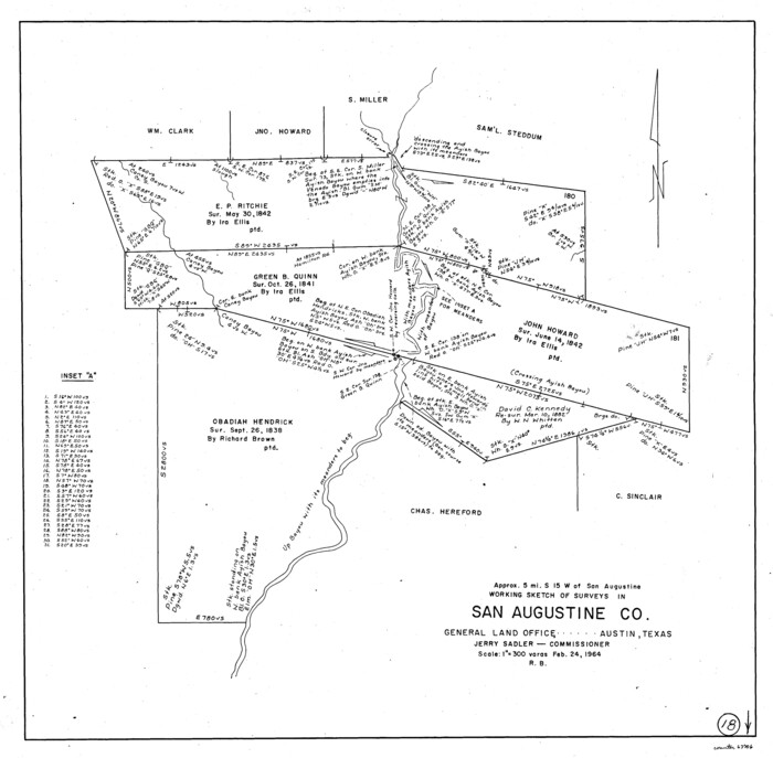 63706, San Augustine County Working Sketch 18, General Map Collection