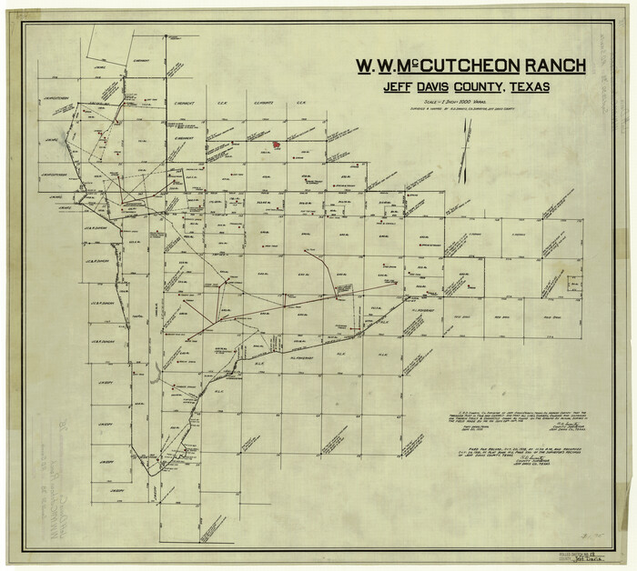 6371, Jeff Davis County Rolled Sketch 18, General Map Collection