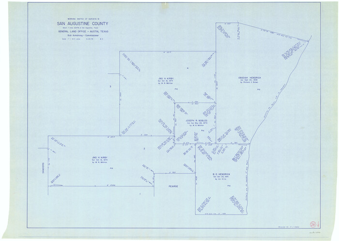 63712, San Augustine County Working Sketch 24, General Map Collection