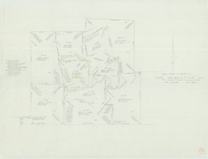 63713, San Augustine County Working Sketch 25, General Map Collection