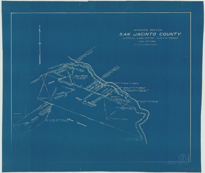 63716, San Jacinto County Working Sketch 3, General Map Collection