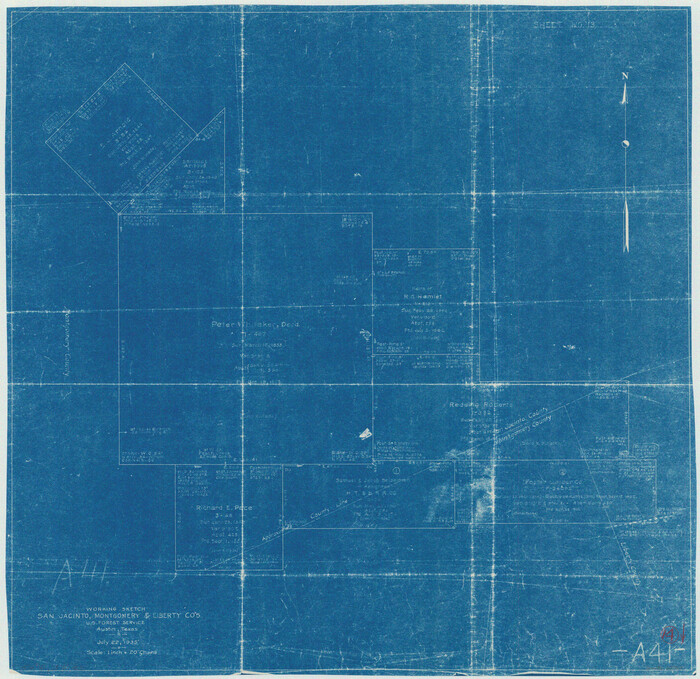 63727, San Jacinto County Working Sketch 14, General Map Collection