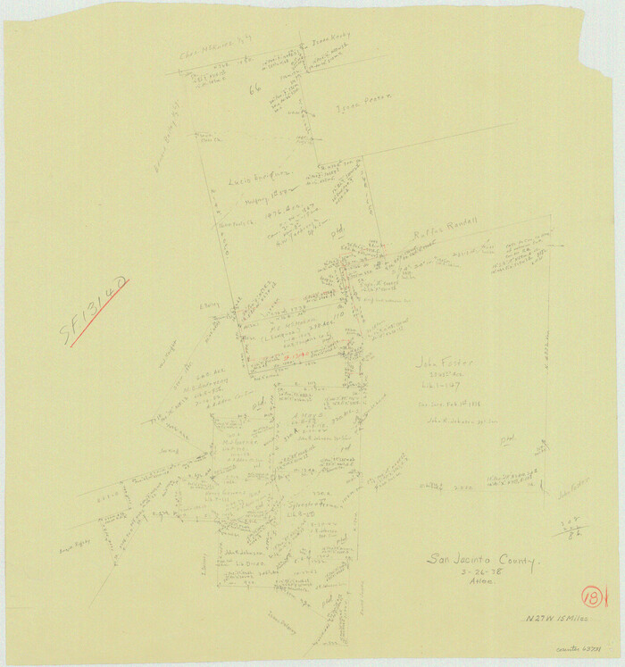 63731, San Jacinto County Working Sketch 18, General Map Collection