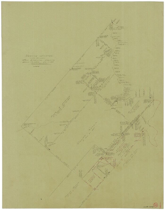 63733, San Jacinto County Working Sketch 20, General Map Collection
