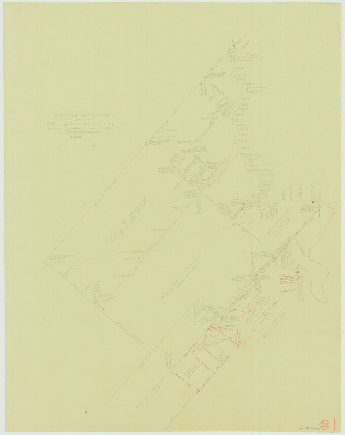 63733, San Jacinto County Working Sketch 20, General Map Collection
