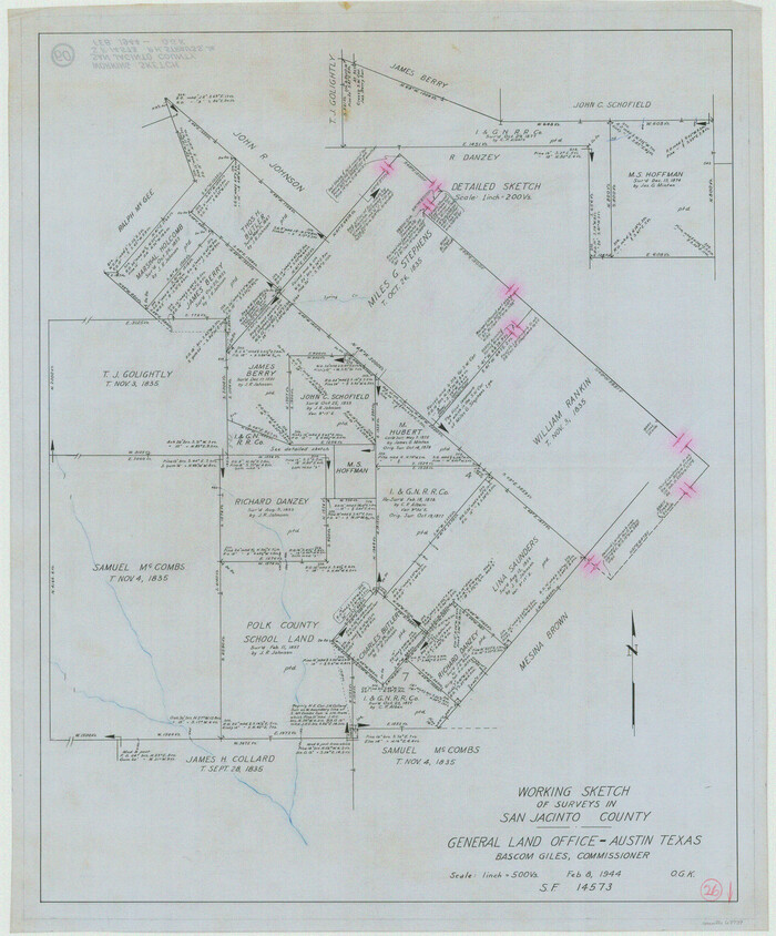 63739, San Jacinto County Working Sketch 26, General Map Collection