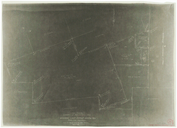 63742, San Jacinto County Working Sketch 29, General Map Collection
