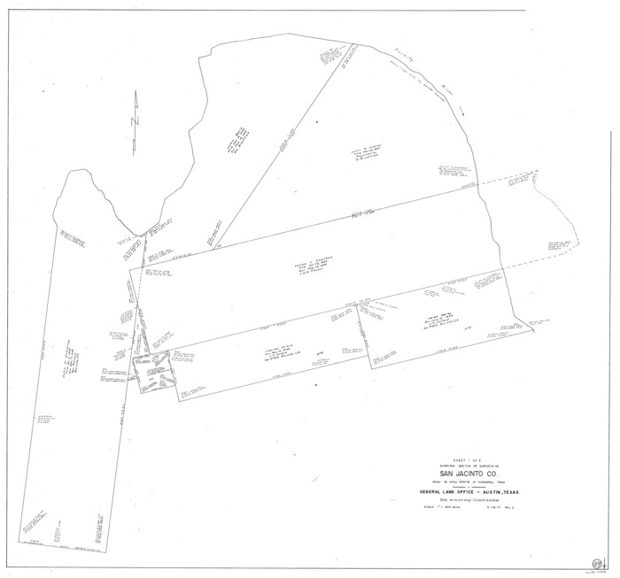 63752, San Jacinto County Working Sketch 39, General Map Collection