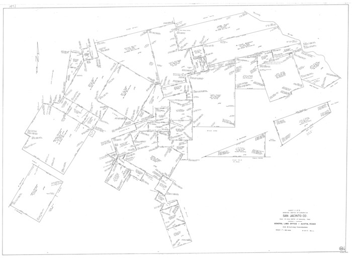 63753, San Jacinto County Working Sketch 40, General Map Collection