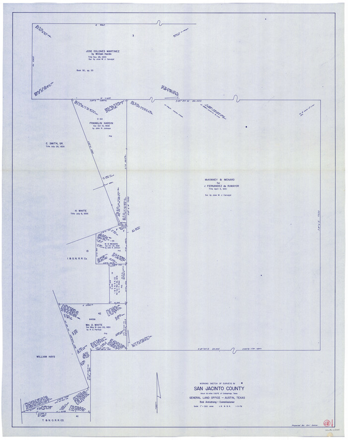 63754, San Jacinto County Working Sketch 41, General Map Collection