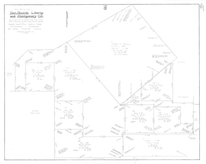 63757, San Jacinto County Working Sketch 43, General Map Collection