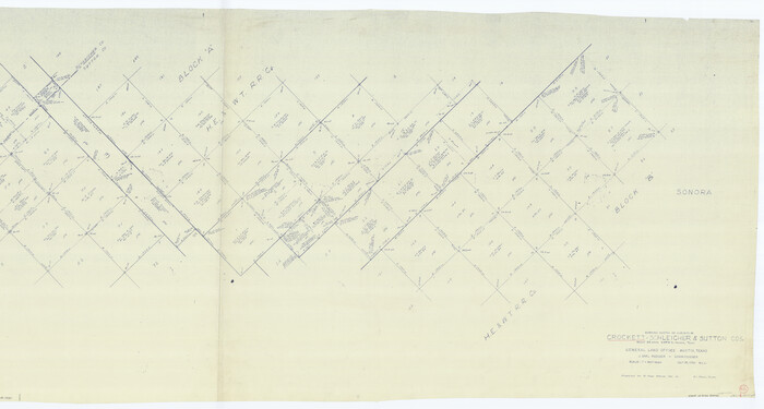 63760, Crockett County Working Sketch 62, General Map Collection