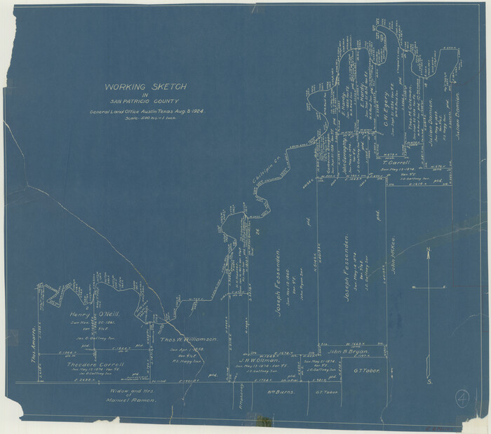 63766, San Patricio County Working Sketch 4, General Map Collection