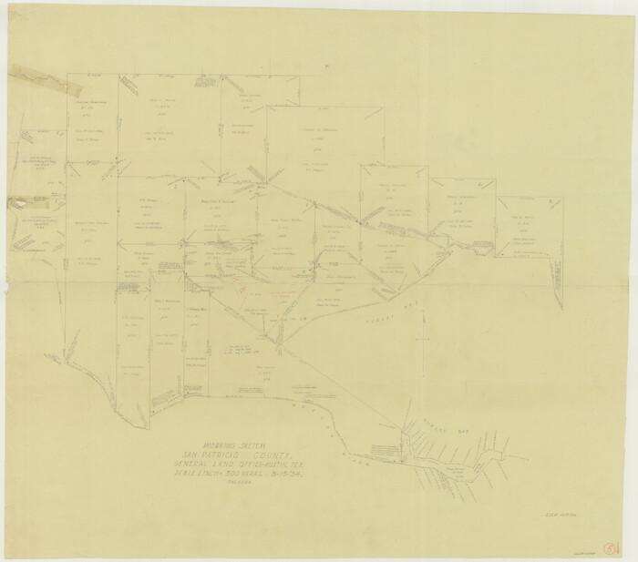 63767, San Patricio County Working Sketch 5, General Map Collection