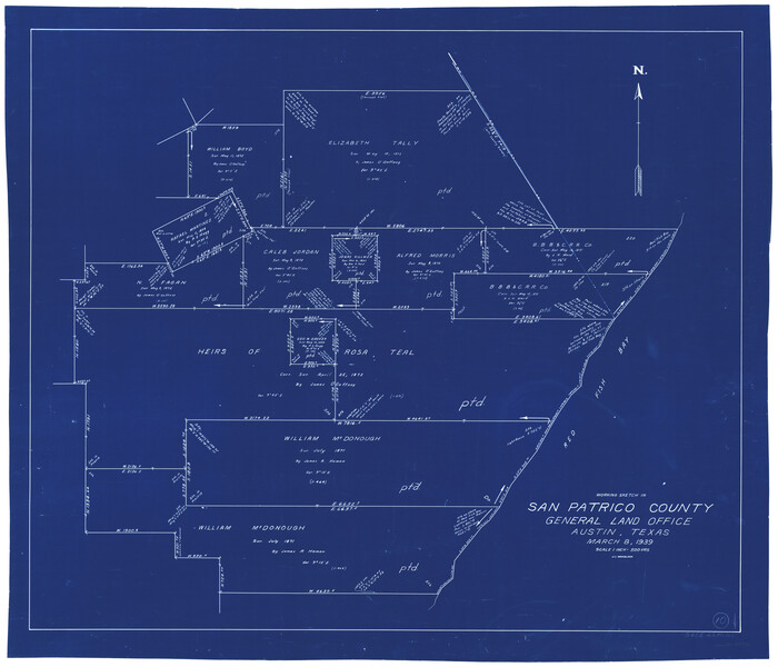 63772, San Patricio County Working Sketch 10, General Map Collection
