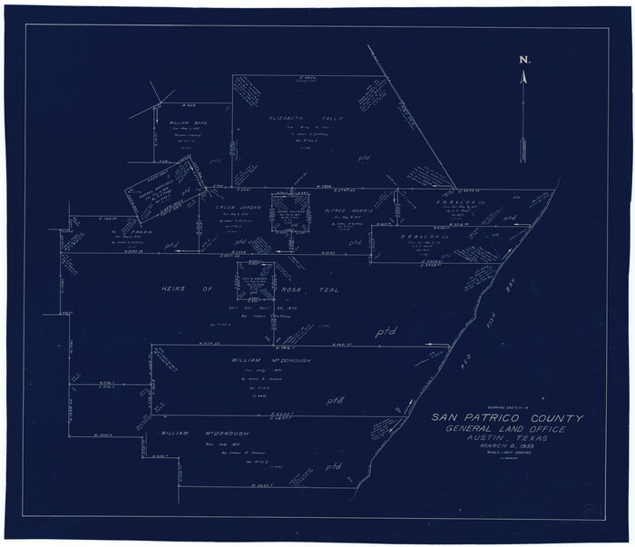 63772, San Patricio County Working Sketch 10, General Map Collection