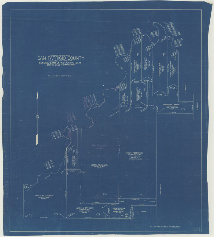 63773, San Patricio County Working Sketch 11, General Map Collection