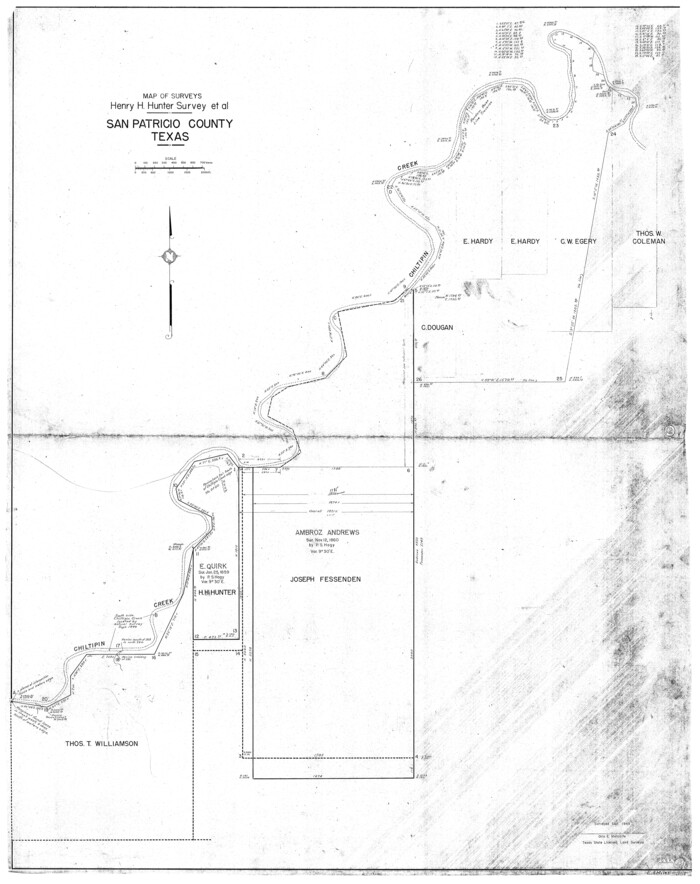 63774, San Patricio County Working Sketch 12, General Map Collection