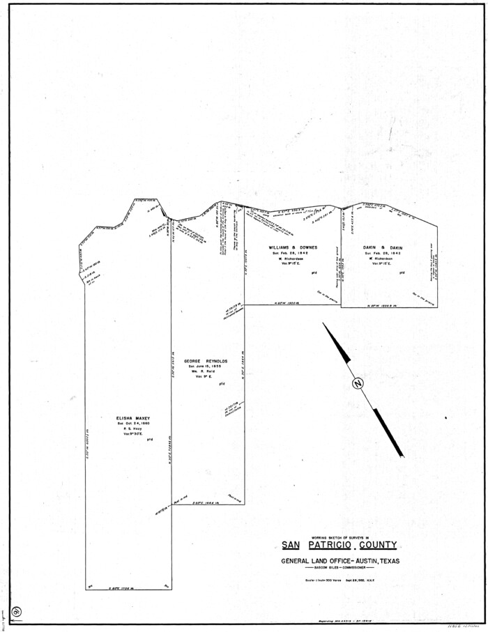 63778, San Patricio County Working Sketch 16, General Map Collection