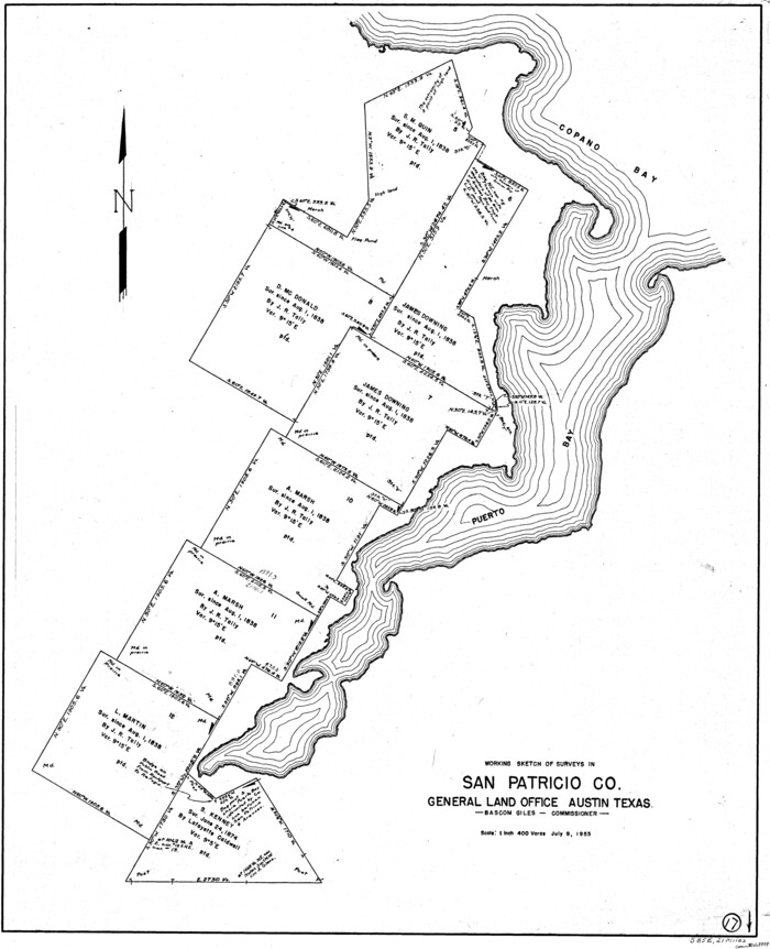 63779, San Patricio County Working Sketch 17, General Map Collection