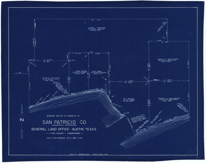 63780, San Patricio County Working Sketch 18, General Map Collection