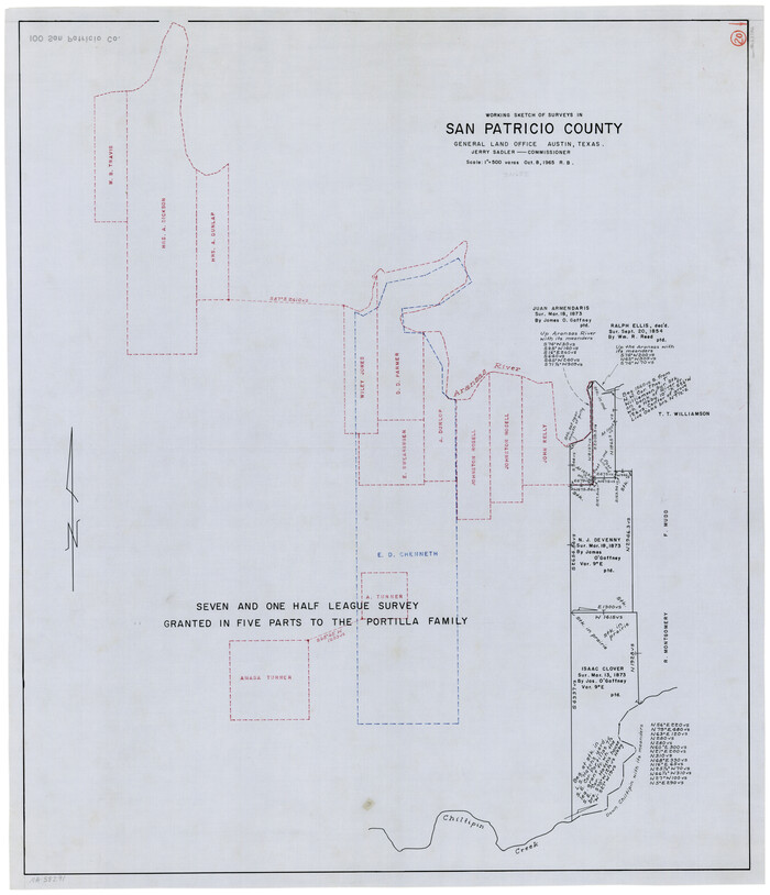 63782, San Patricio County Working Sketch 20, General Map Collection
