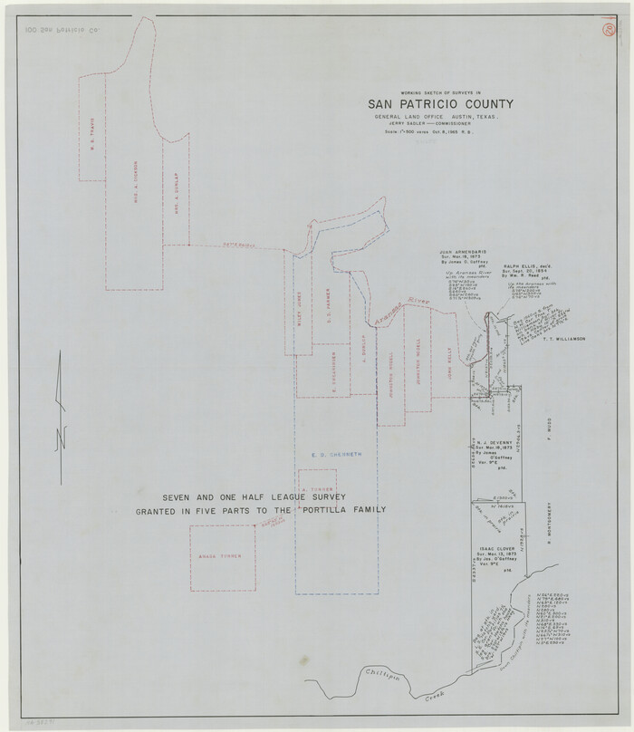 63782, San Patricio County Working Sketch 20, General Map Collection