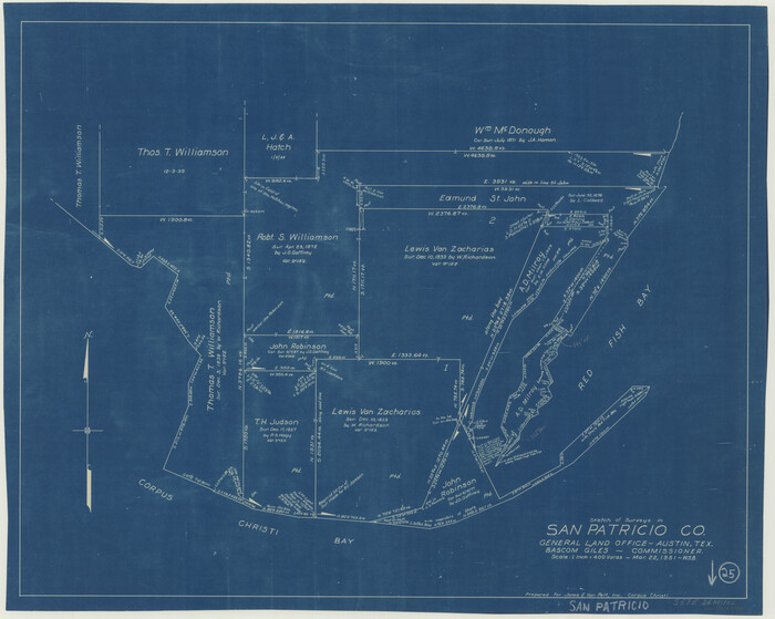 63787, San Patricio County Working Sketch 25, General Map Collection