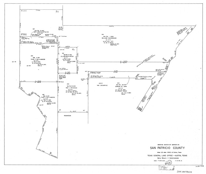 63788, San Patricio County Working Sketch 26, General Map Collection