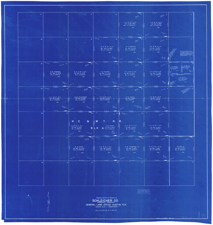 63825, Schleicher County Working Sketch 23, General Map Collection
