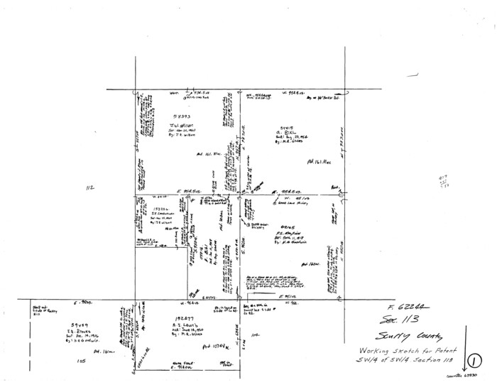 63830, Scurry County Working Sketch 1, General Map Collection