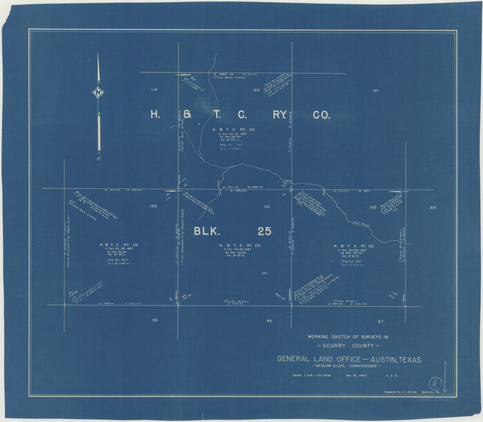 63833, Scurry County Working Sketch 4, General Map Collection
