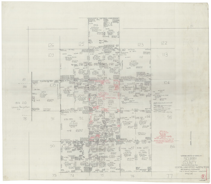 63838, Scurry County Working Sketch 9, General Map Collection
