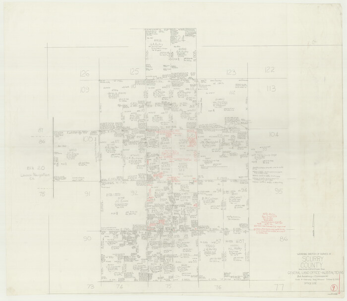 63838, Scurry County Working Sketch 9, General Map Collection