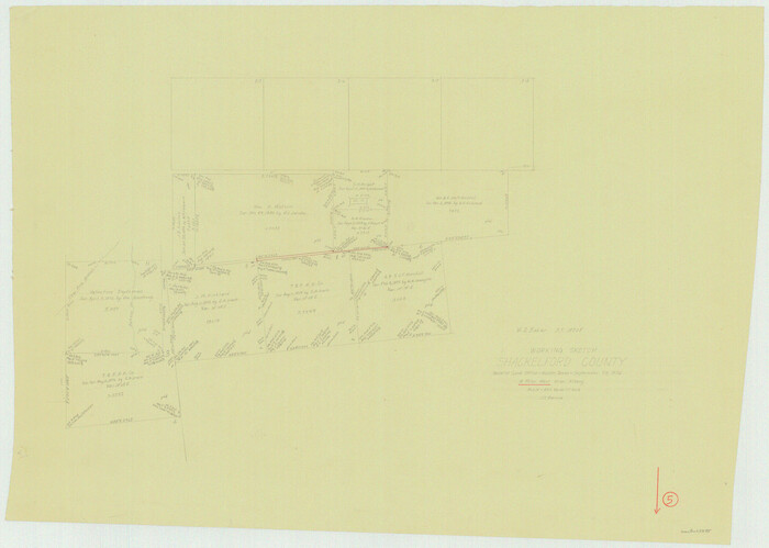 63845, Shackelford County Working Sketch 5, General Map Collection