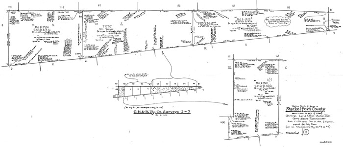 63851, Shackelford County Working Sketch 11, General Map Collection