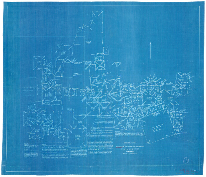 63854, Shelby County Working Sketch 1, General Map Collection