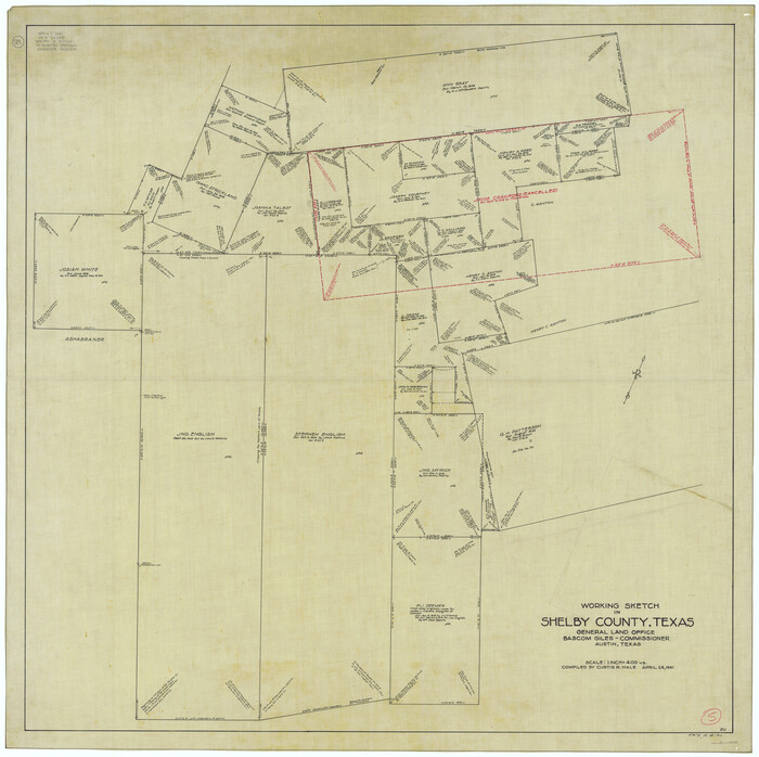 63858, Shelby County Working Sketch 5, General Map Collection
