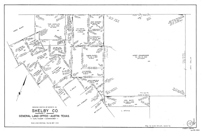 63870, Shelby County Working Sketch 17, General Map Collection
