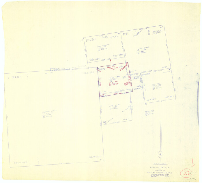 63876, Shelby County Working Sketch 23a, General Map Collection