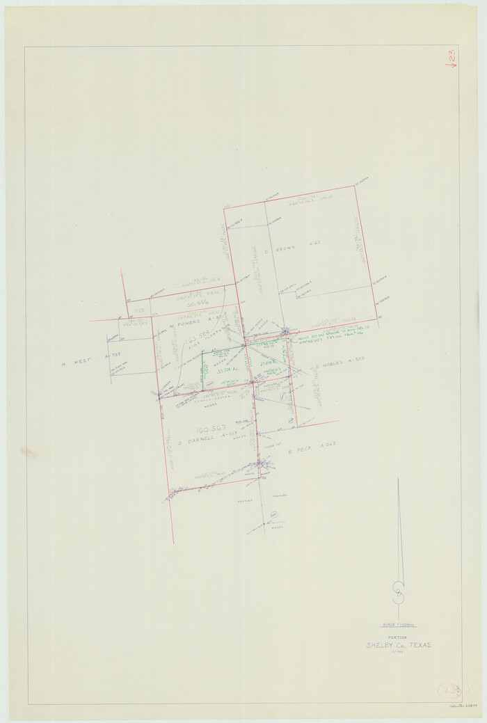 63877, Shelby County Working Sketch 23b, General Map Collection