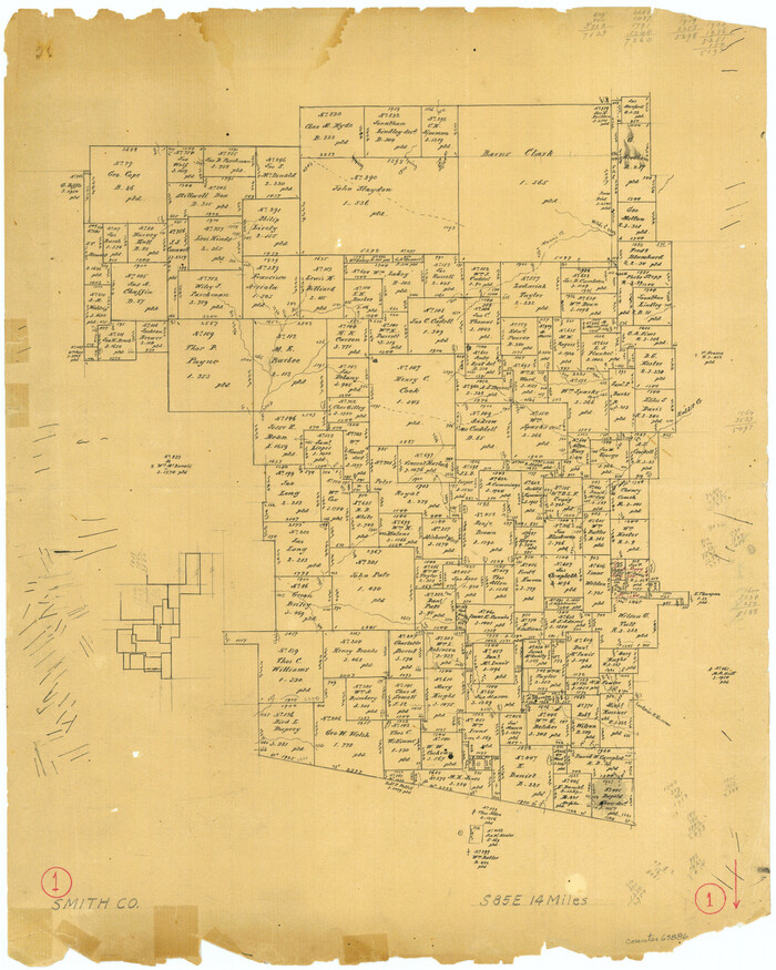 63886, Smith County Working Sketch 1, General Map Collection
